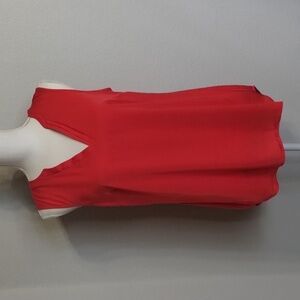 CAbi Style #5364 Red Sleeveless Flowy Top Size Small